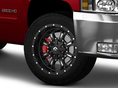 Fuel Wheels Krank Matte Black Milled 8-Lug Wheel; 20x9; 1mm Offset (07-10 Silverado 3500 HD SRW)