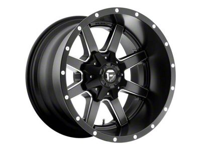 Fuel Wheels Maverick Matte Black Milled 8-Lug Wheel; 20x12; -44mm Offset (07-10 Silverado 3500 HD SRW)