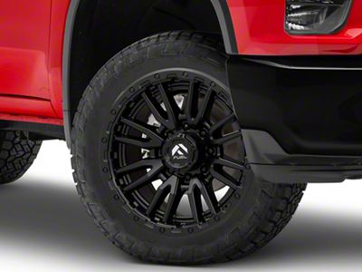 Fuel Wheels Rebel Matte Black 8-Lug Wheel; 22x10; -18mm Offset (20-25 Silverado 3500 HD SRW)