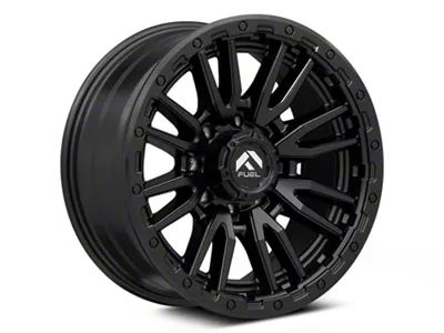 Fuel Wheels Rebel Matte Black 8-Lug Wheel; 22x12; -44mm Offset (20-25 Silverado 3500 HD SRW)