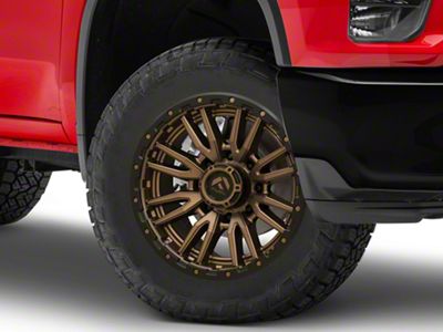 Fuel Wheels Rebel Matte Bronze 8-Lug Wheel; 20x9; 1mm Offset (20-25 Silverado 3500 HD SRW)