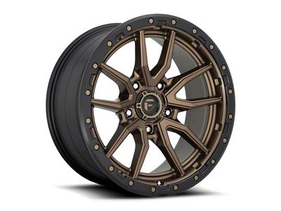 Fuel Wheels Rebel Matte Bronze with Black Ring 8-Lug Wheel; 20x10; -18mm Offset (20-25 Silverado 3500 HD SRW)