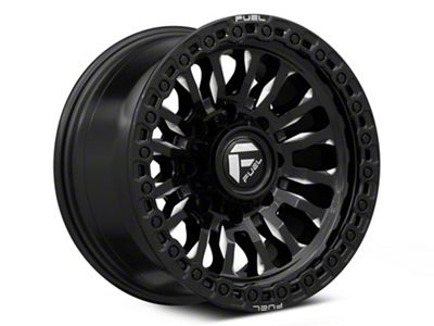Fuel Wheels Rincon Gloss Black Milled 8-Lug Wheel; 20x10; -18mm Offset (07-10 Silverado 3500 HD SRW)