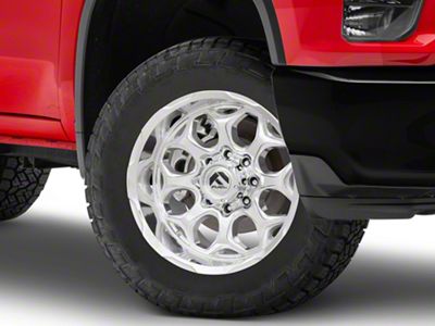 Fuel Wheels Scepter Polished Milled 8-Lug Wheel; 20x10; -18mm Offset (20-25 Silverado 3500 HD SRW)