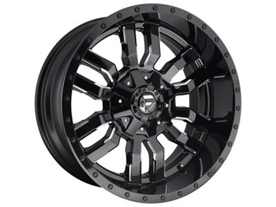 Fuel Wheels Sledge Gloss Black Milled 8-Lug Wheel; 20x10; -18mm Offset (07-10 Silverado 3500 HD SRW)