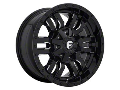 Fuel Wheels Sledge Gloss Black Milled 8-Lug Wheel; 20x10; -18mm Offset (07-10 Silverado 3500 HD SRW)