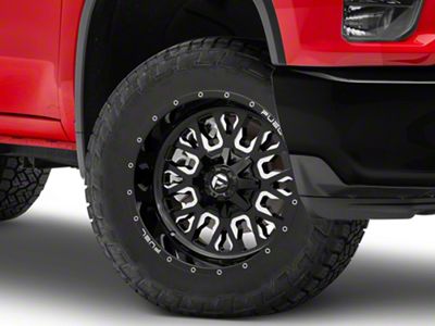 Fuel Wheels Stroke Gloss Black Milled 8-Lug Wheel; 20x10; -18mm Offset (20-24 Silverado 3500 HD SRW)