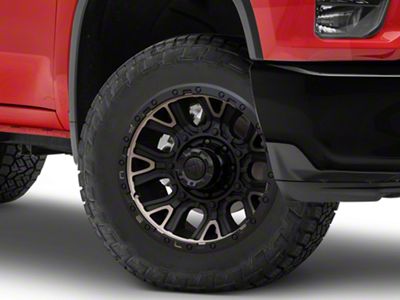 Fuel Wheels Traction Matte Black with Double Dark Tint 8-Lug Wheel; 20x10; -18mm Offset (20-25 Silverado 3500 HD SRW)