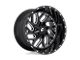 Fuel Wheels Triton Gloss Black Milled 8-Lug Wheel; 18x9; -12mm Offset (07-10 Silverado 3500 HD SRW)