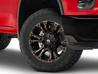 Fuel Wheels Vapor Matte Black Double Dark Tint 8-Lug Wheel; 20x9; 1mm Offset (20-25 Silverado 3500 HD SRW)