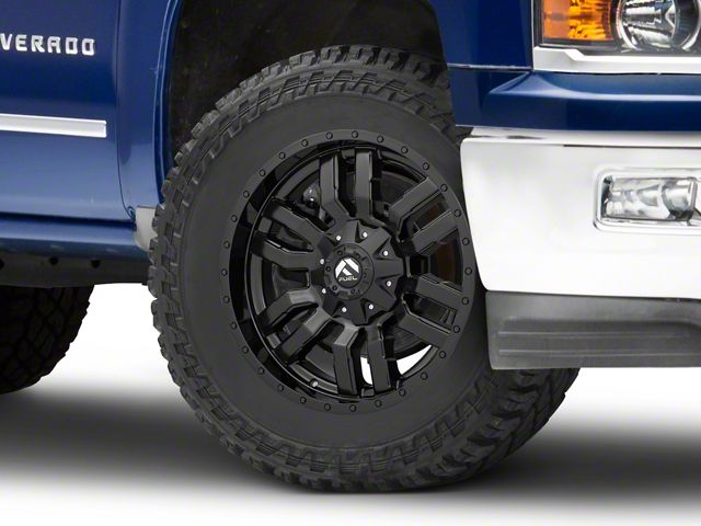 Fuel Wheels Sledge Matte Black 6-Lug Wheel; 20x10; -18mm Offset (14-18 Silverado 1500)
