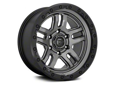 Fuel Wheels Ammo Matte Gunmetal with Black Bead Ring 6-Lug Wheel; 20x10; -18mm Offset (21-25 Tahoe)