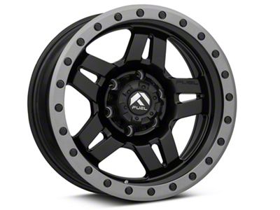 Fuel Wheels Anza Matte Black with Anthracite Ring 6-Lug Wheel; 17x8.5; -6mm Offset (21-25 Tahoe)