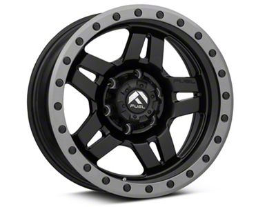 Fuel Wheels Anza Matte Black with Anthracite Ring 6-Lug Wheel; 17x8.5; 6mm Offset (21-24 Tahoe)