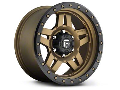 Fuel Wheels Anza Matte Bronze with Black Ring 6-Lug Wheel; 17x8.5; -6mm Offset (21-25 Tahoe)