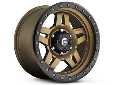 Fuel Wheels Anza Matte Bronze with Black Ring 6-Lug Wheel; 18x9; 1mm Offset (21-25 Tahoe)