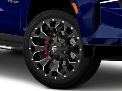 Fuel Wheels Assault Gloss Black Milled 6-Lug Wheel; 22x10; -18mm Offset (21-25 Tahoe)