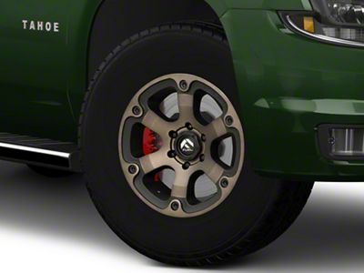 Fuel Wheels Beast Matte Black Double Dark Tint 6-Lug Wheel; 17x9; 19mm Offset (15-20 Tahoe)