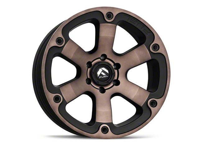 Fuel Wheels Beast Matte Black Machined with Dark Tint 6-Lug Wheel; 20x9; 1mm Offset (21-24 Tahoe)