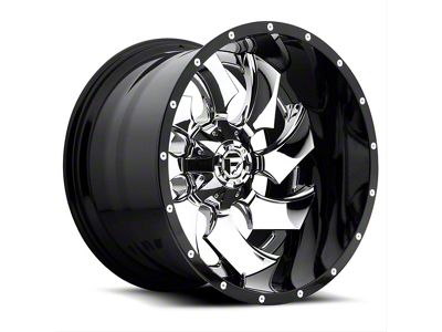 Fuel Wheels Cleaver Chrome with Gloss Black 6-Lug Wheel; 22x10; -13mm Offset (21-24 Tahoe)