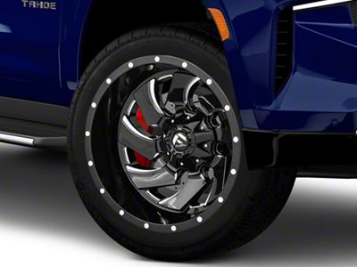 Fuel Wheels Cleaver Gloss Black Milled 6-Lug Wheel; 22x10; -18mm Offset (21-25 Tahoe)