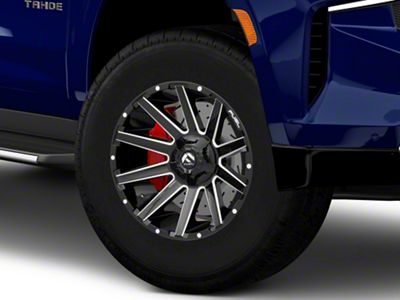 Fuel Wheels Contra Gloss Black Milled 6-Lug Wheel; 18x9; 1mm Offset (21-24 Tahoe)