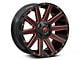 Fuel Wheels Contra Gloss Black with Red Tinted Clear 6-Lug Wheel; 20x9; 2mm Offset (21-24 Tahoe)