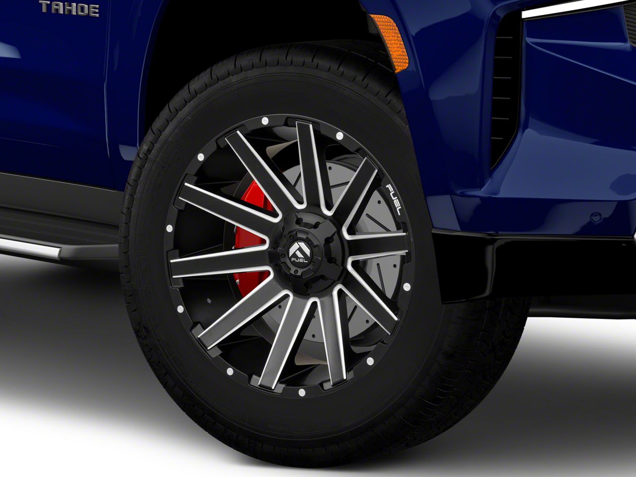 Fuel Wheels Tahoe Contra Matte Black Milled 6Lug Wheel; 20x9; 20mm