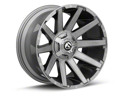 Fuel Wheels Contra Platinum Brushed Gunmetal with Tinted Clear 6-Lug Wheel; 22x10; -19mm Offset (21-25 Tahoe)