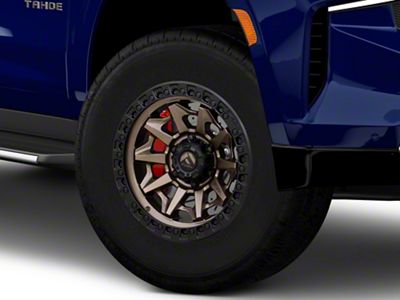 Fuel Wheels Covert Matte Bronze with Black Bead Ring 6-Lug Wheel; 18x9; -12mm Offset (21-25 Tahoe)
