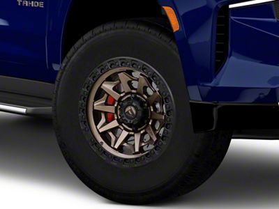Fuel Wheels Covert Matte Bronze with Black Bead Ring 6-Lug Wheel; 18x9; 1mm Offset (21-25 Tahoe)