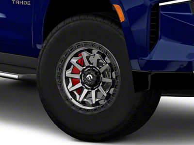 Fuel Wheels Covert Matte Gunmetal with Black Bead Ring 6-Lug Wheel; 17x8.5; 14mm Offset (21-25 Tahoe)