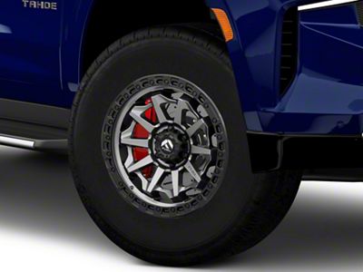 Fuel Wheels Covert Matte Gunmetal with Black Bead Ring 6-Lug Wheel; 18x9; 1mm Offset (21-25 Tahoe)