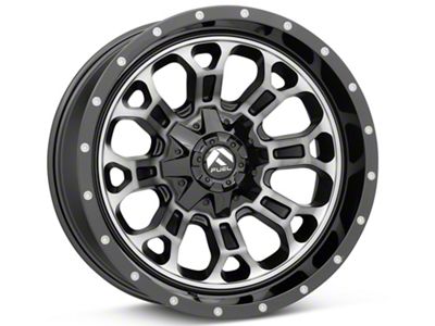 Fuel Wheels Crush Matte Black Machined 6-Lug Wheel; 20x9; 20mm Offset (21-25 Tahoe)