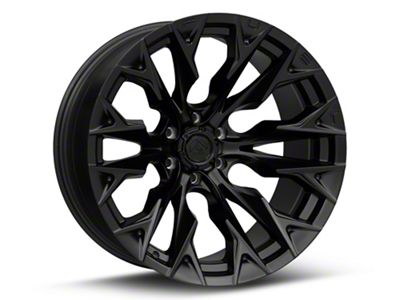 Fuel Wheels Flame Blackout 6-Lug Wheel; 22x10; -18mm Offset (21-24 Tahoe)