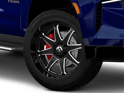 Fuel Wheels Hammer Gloss Black Milled 6-Lug Wheel; 22x12; -44mm Offset (21-25 Tahoe)