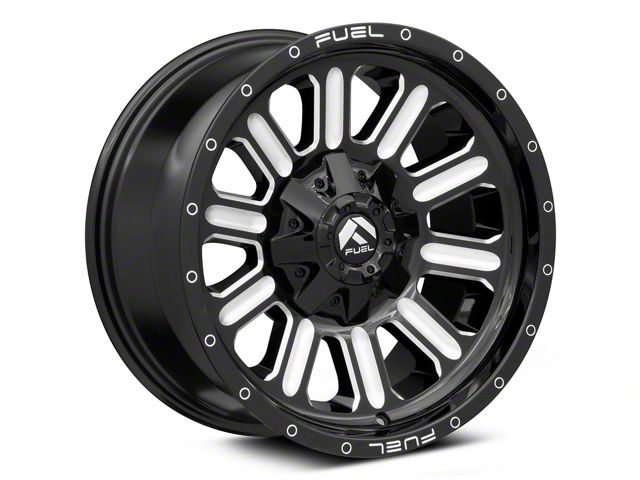 Fuel Wheels Hardline Gloss Black Milled 6-Lug Wheel; 18x9; 2mm Offset (21-24 Tahoe)