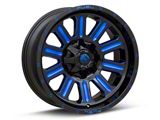 Fuel Wheels Hardline Gloss Black with Blue Tinted Clear 6-Lug Wheel; 20x9; 20mm Offset (21-24 Tahoe)