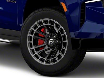 Fuel Wheels Heater Matte Black Double Dark Tint Machined 6-Lug Wheel; 20x9; 1mm Offset (21-26 Tahoe)