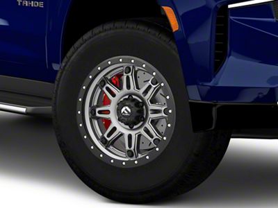 Fuel Wheels Hostage III Anthracite with Black Ring 6-Lug Wheel; 18x9; 20mm Offset (21-26 Tahoe)