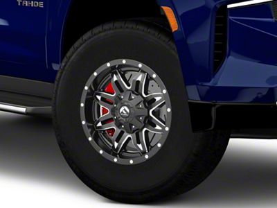 Fuel Wheels Lethal Matte Black Milled 6-Lug Wheel; 17x9; -12mm Offset (21-25 Tahoe)