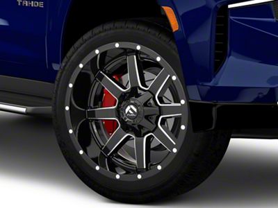 Fuel Wheels Maverick Gloss Black Milled 6-Lug Wheel; 22x12; -45mm Offset (21-25 Tahoe)