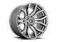 Fuel Wheels Rage Platinum Brushed Gunmetal Tinted Clear 6-Lug Wheel; 24x12; -44mm Offset (21-24 Tahoe)