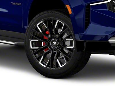 Fuel Wheels Rebar Gloss Black Milled 6-Lug Wheel; 22x12; -44mm Offset (21-25 Tahoe)