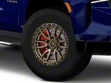 Fuel Wheels Rebel Matte Bronze with Black Bead Ring 6-Lug Wheel; 17x9; 1mm Offset (21-26 Tahoe)