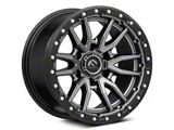 Fuel Wheels Rebel Matte Gunmetal with Black Bead Ring 6-Lug Wheel; 17x9; -12mm Offset (21-25 Tahoe)