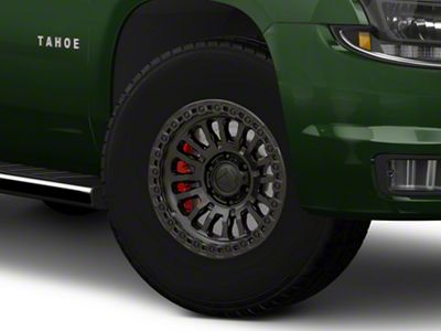 Fuel Wheels Rincon Matte Black with Gloss Black Lip 6-Lug Wheel; 17x9; -12mm Offset (15-20 Tahoe)