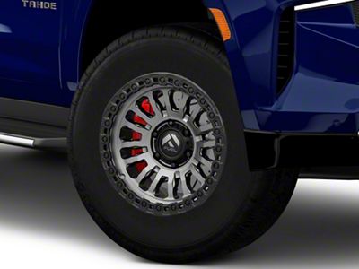 Fuel Wheels Rincon Matte Gunmetal with Matte Black Lip 6-Lug Wheel; 18x9; -12mm Offset (21-25 Tahoe)