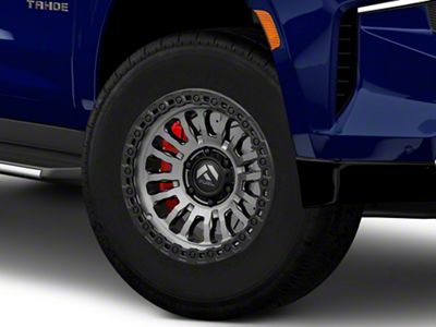 Fuel Wheels Rincon Matte Gunmetal with Matte Black Lip 6-Lug Wheel; 18x9; 1mm Offset (21-25 Tahoe)