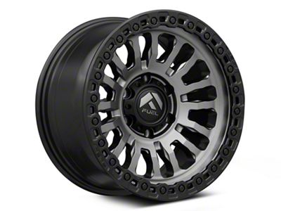 Fuel Wheels Rincon Matte Gunmetal with Matte Black Lip 6-Lug Wheel; 20x10; -18mm Offset (21-24 Tahoe)